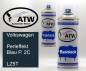 Preview: Volkswagen, Perleffekt Blau P. 2C, LZ5T: 400ml Sprühdose + 400ml Klarlack - Set, von ATW Autoteile West.